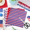 12 Pcs Patriotic Cotton Fabric Bundles 10 x 10 Inch Star Firework Fabric Squares 4th of July Sewing Fabrics for 250th Anniversary Independence Day Party Decor DIY Crafts